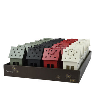Afbeelding laden in galerijviewer, Lantaarn ijzer 4col assl.8cm x w.8cm x h.15cm
