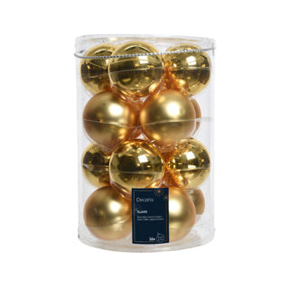 Afbeelding laden in galerijviewer, Kaemingk kerstballen glas shiny,matt mixdia8cm