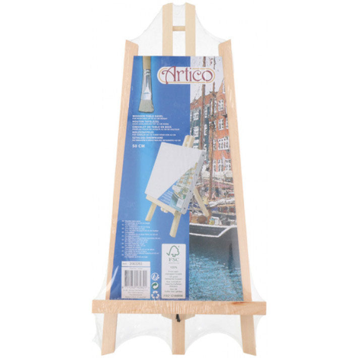 Afbeelding laden in galerijviewer, Tafelezel hout, 50cm