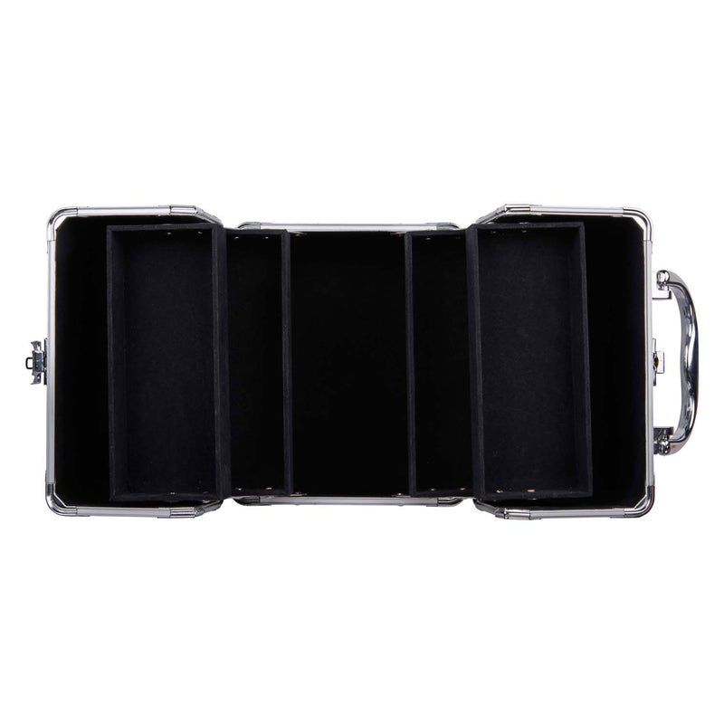 Afbeelding laden in galerijviewer, Metalen make-up koffer - beautycase - 18x15cm