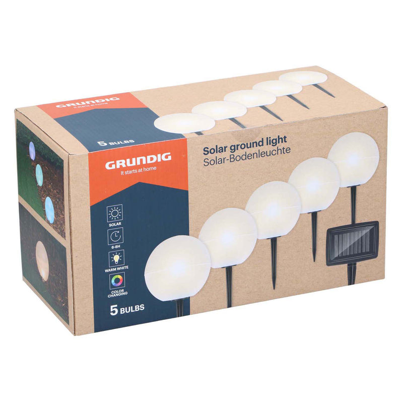 Afbeelding laden in galerijviewer, Grundig solar tuinlampen, 5st.