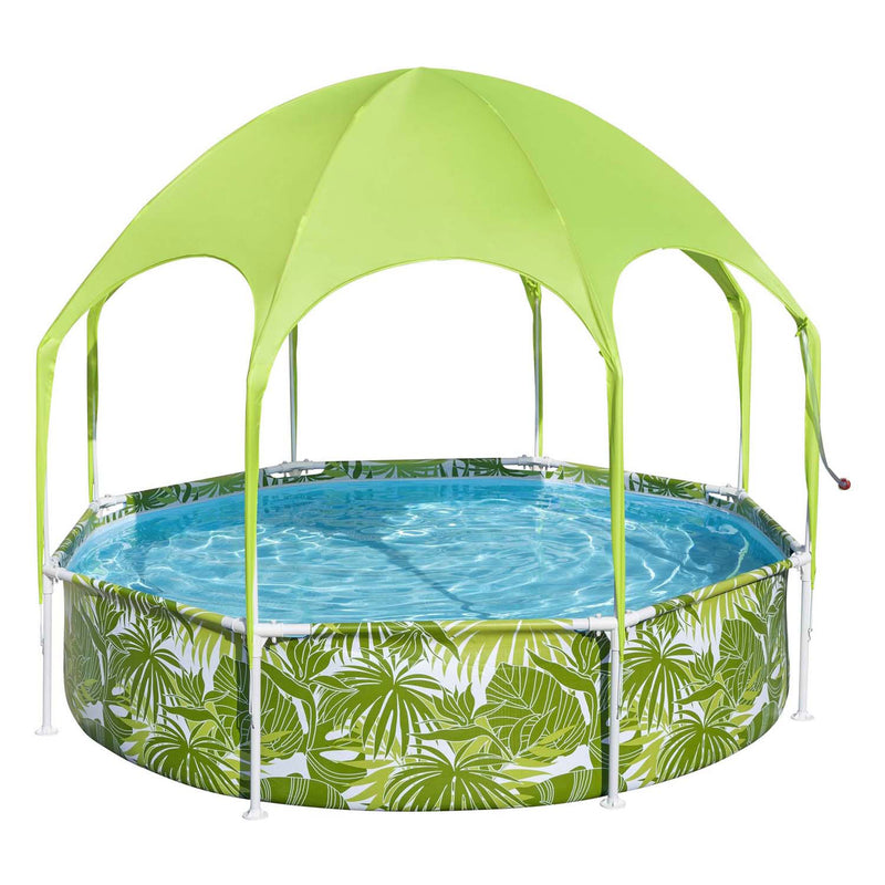 Afbeelding laden in galerijviewer, Bestway my first frame zwembad splash-in-shade play rond met uv zonnescherm, 244cm