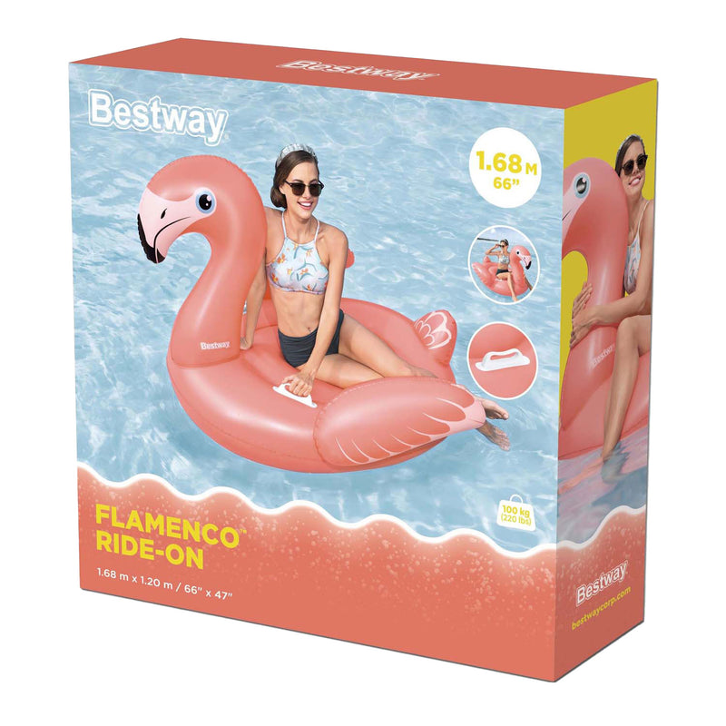 Afbeelding laden in galerijviewer, Bestway rider opblaas flamingo, 148cm