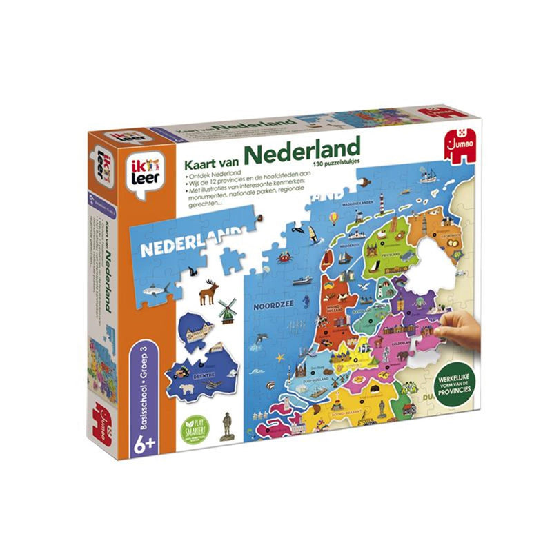Afbeelding laden in galerijviewer, Jumbo ik leer kaart van nederland