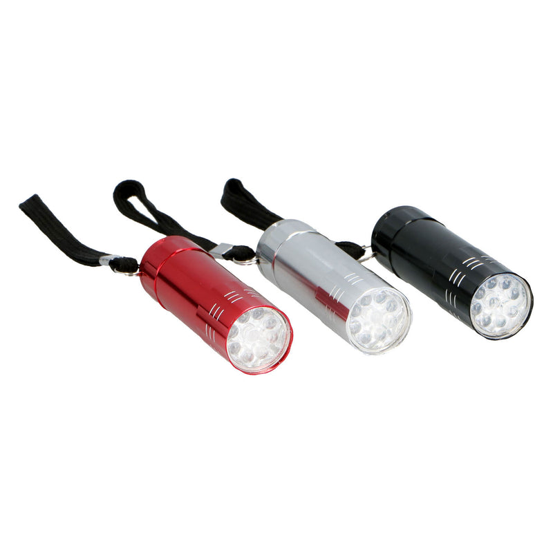 Afbeelding laden in galerijviewer, Gekleurde aluminium zaklamp - 9led