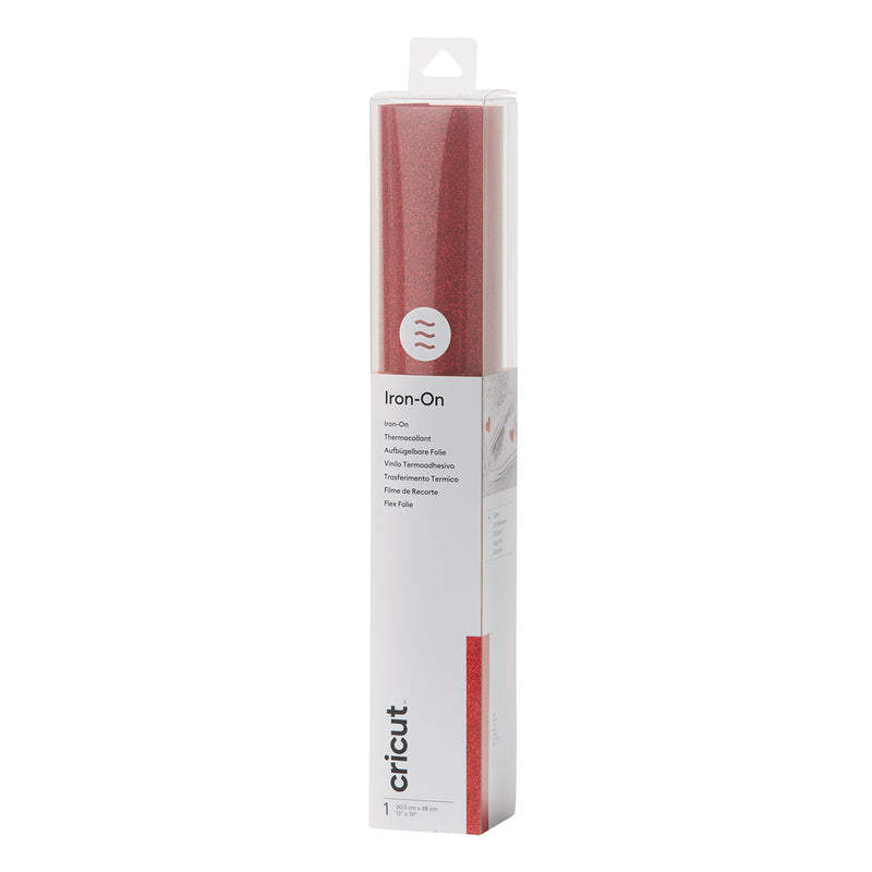Afbeelding laden in galerijviewer, Cricut • glitter iron-on rood