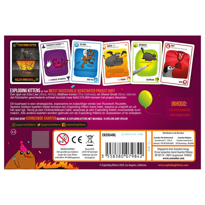 Afbeelding laden in galerijviewer, Asmodee Exploding Kittens Party Pack NL
