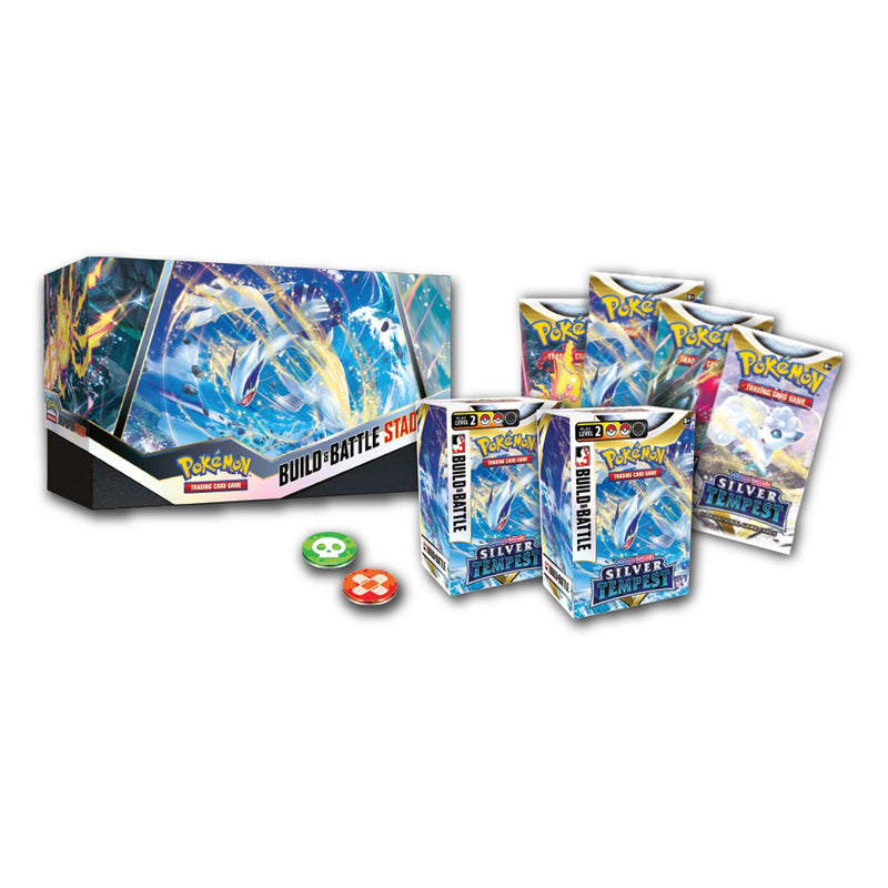 Afbeelding laden in galerijviewer, Asmodee Pokemon TCG S S Silver Tempest Origin Build Battle Stadium