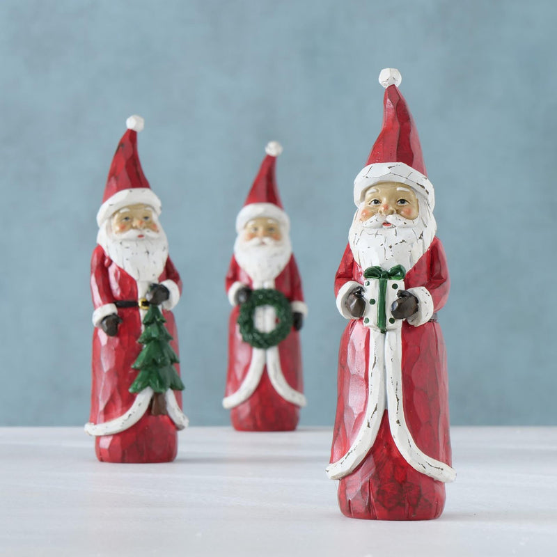 Afbeelding laden in galerijviewer, Boltze home beeld kerstman rood h20cm