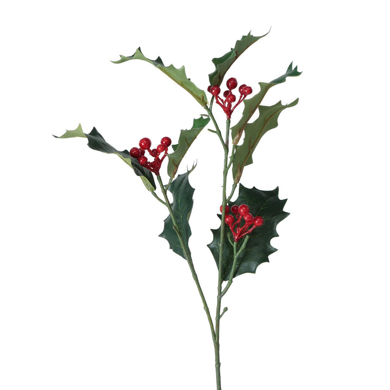 Afbeelding laden in galerijviewer, Boltze home decoratietak hulst met rode besjes h50cm