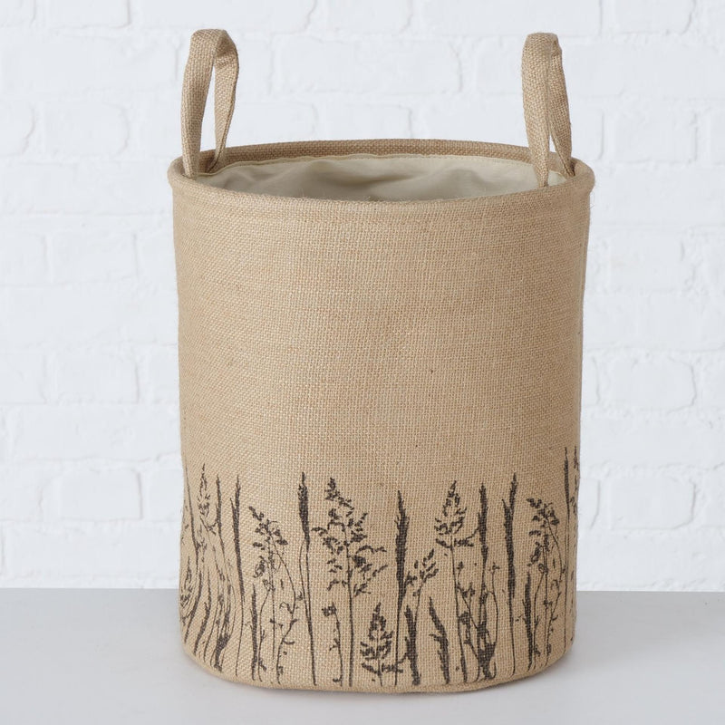 Afbeelding laden in galerijviewer, Boltze home mandenset graser jute 3-delig h28-30 en 35cm