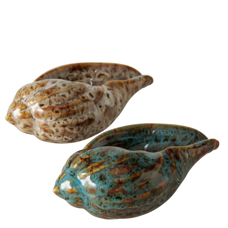 Afbeelding laden in galerijviewer, Boltze home deco schelp alyssa porselein 14x8x5,5cm