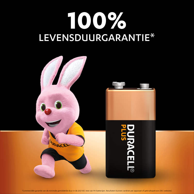 Afbeelding laden in galerijviewer, Duracell plus alkaline 100% 9v 6lr61 per stuk