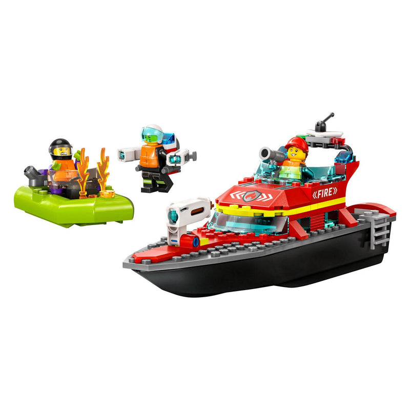 Afbeelding laden in galerijviewer, Lego city reddingsboot brand speelgoed voor kinderen - 60373