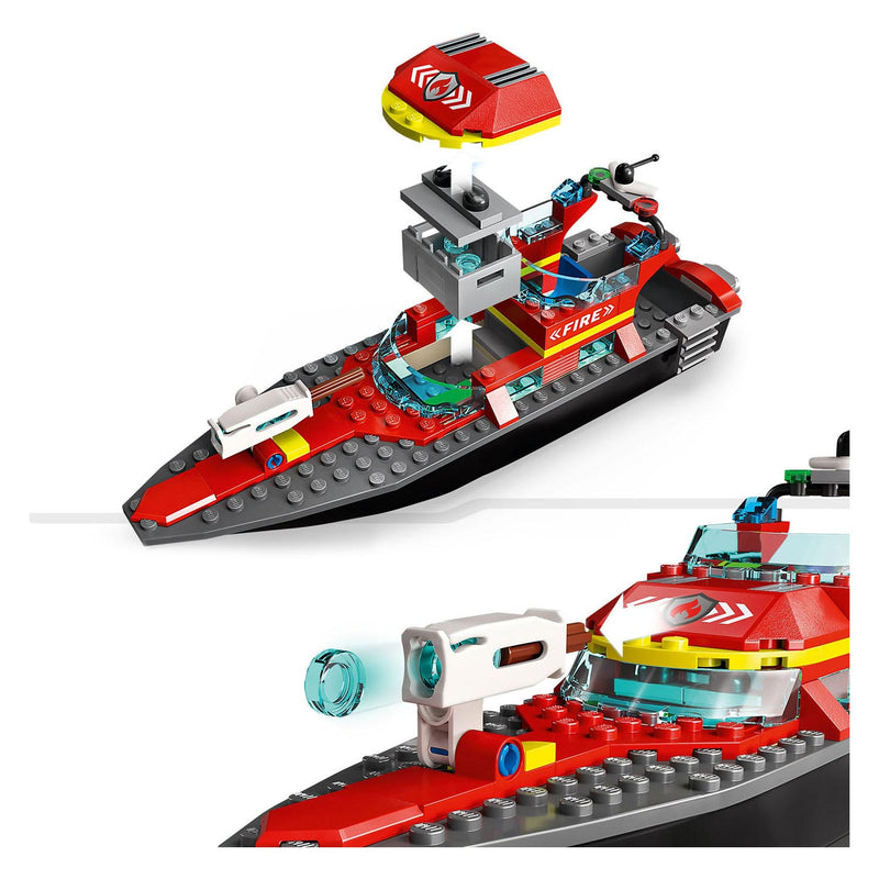 Afbeelding laden in galerijviewer, Lego city reddingsboot brand speelgoed voor kinderen - 60373