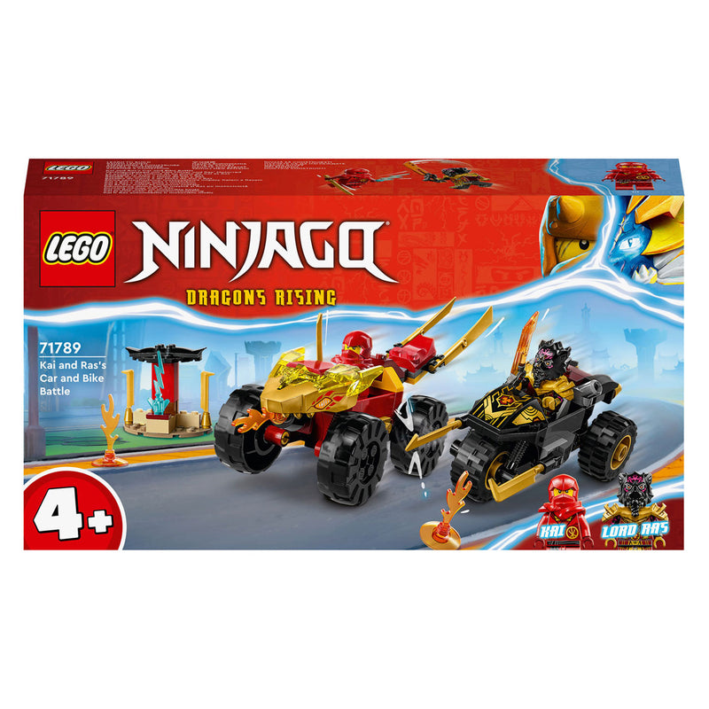 Afbeelding laden in galerijviewer, Lego LEGO Ninjago 71789 Kai en Ras' Duel Tussen Auto en Motor