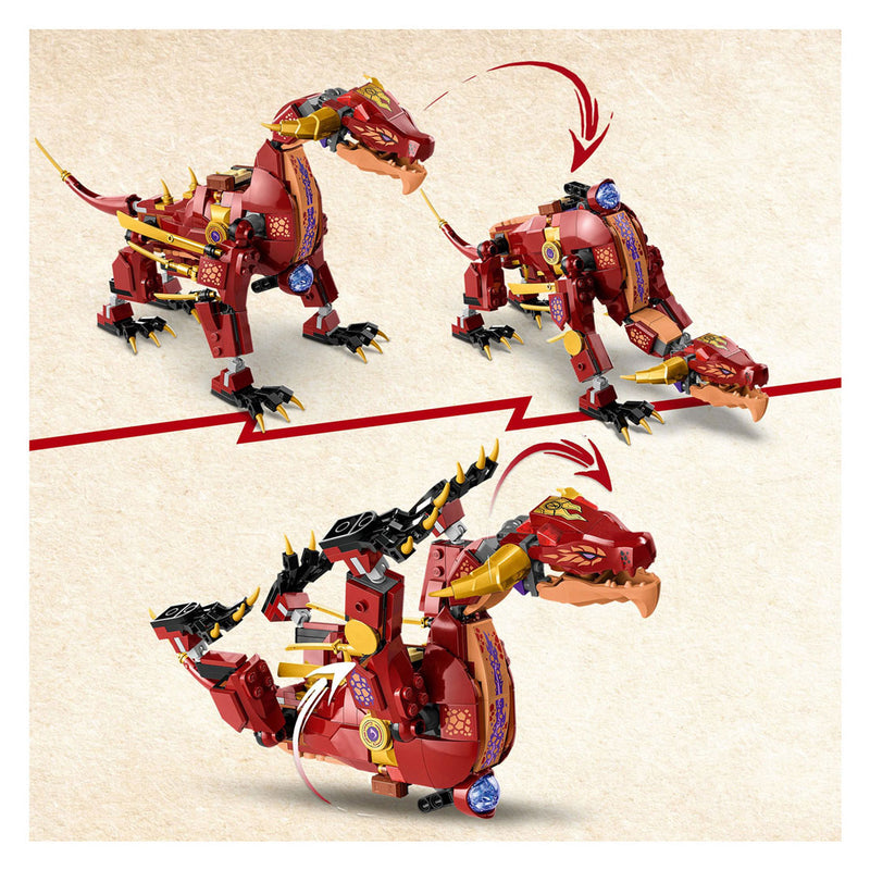 Afbeelding laden in galerijviewer, Lego LEGO Ninjago 71793 Heatwave Transformerende Lavadraak