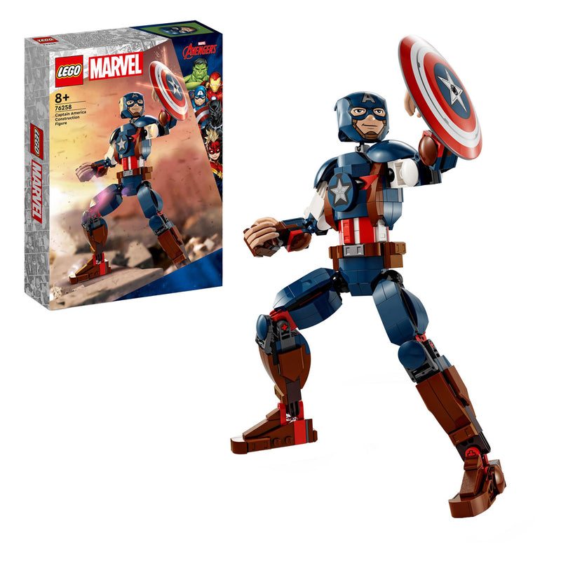 Afbeelding laden in galerijviewer, Lego super heroes 76258 captain america bouwfiguur