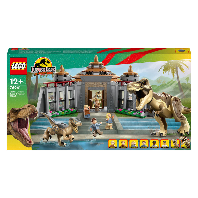 Afbeelding laden in galerijviewer, Lego LEGO Jurassic Park 76961 Bezoekerscentrum: T. rex raptor aanval