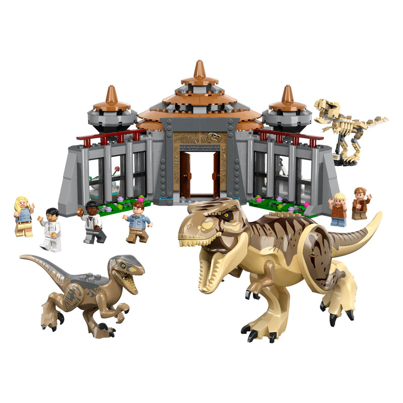 Afbeelding laden in galerijviewer, Lego LEGO Jurassic Park 76961 Bezoekerscentrum: T. rex raptor aanval
