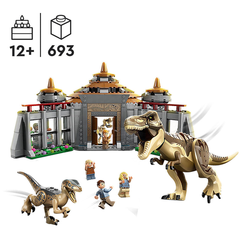 Afbeelding laden in galerijviewer, Lego LEGO Jurassic Park 76961 Bezoekerscentrum: T. rex raptor aanval