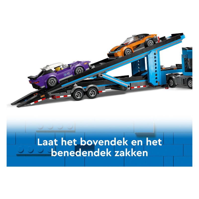 Afbeelding laden in galerijviewer, Lego city 60408 transportvoertuig met sportauto's