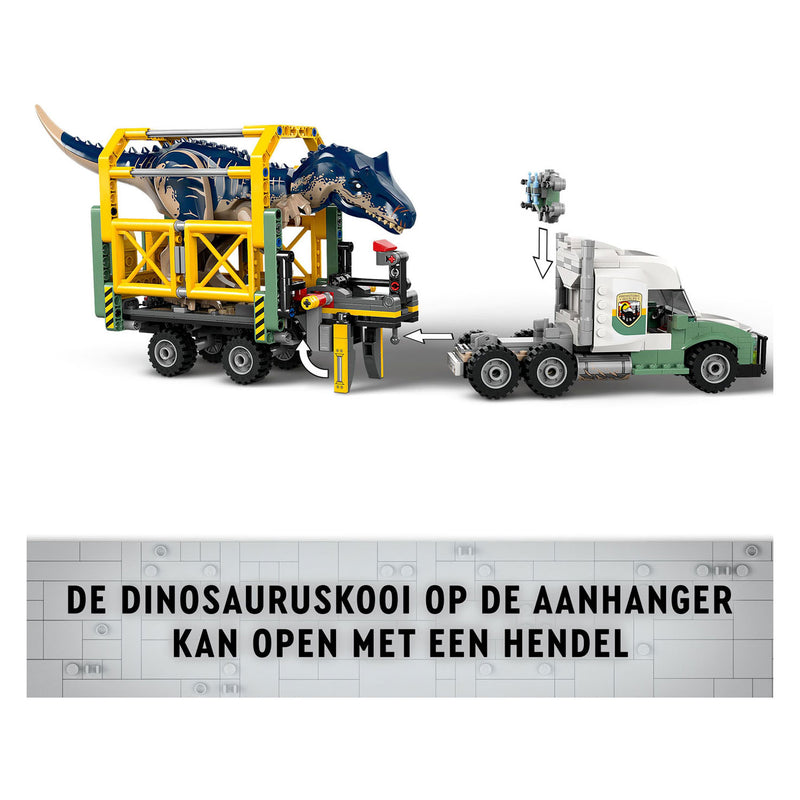 Afbeelding laden in galerijviewer, Lego jurassic world 76966 dinosaurusmissies: allosaurus transporttruck