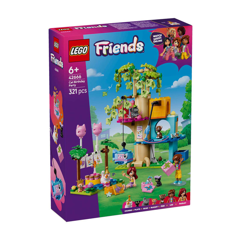 Afbeelding laden in galerijviewer, Lego ® friends kattenverjaardagsfeestje en boomhut set - 42666