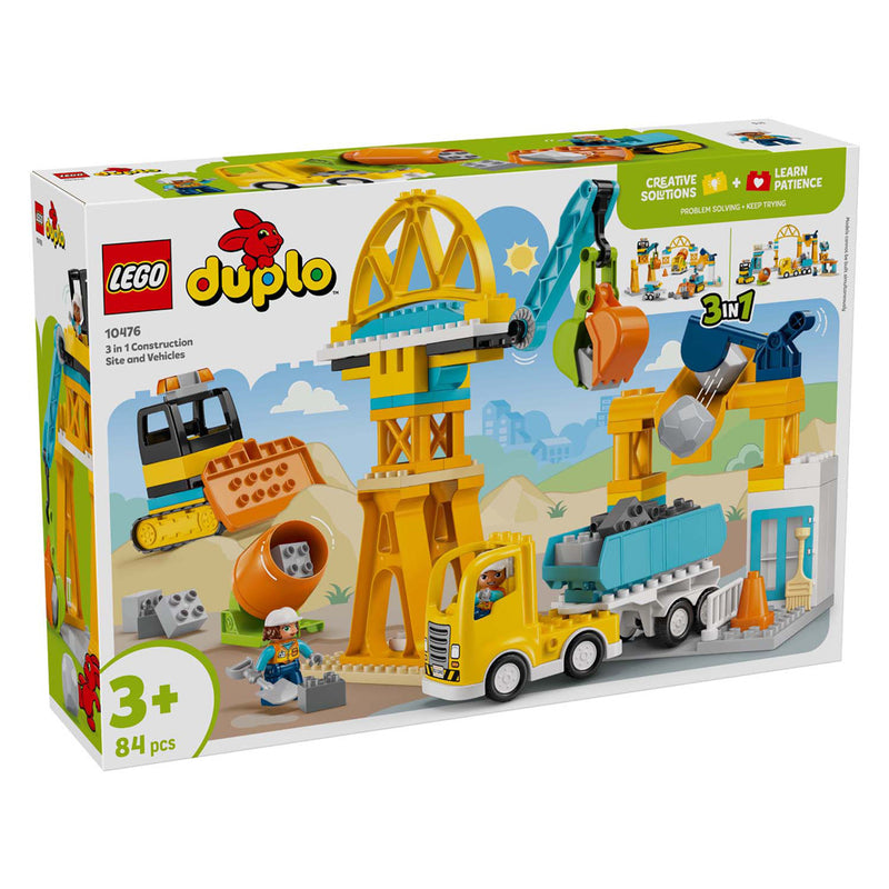 Afbeelding laden in galerijviewer, Lego duplo town 10476 - bouwplaats - meisjes en jongens - multicolor