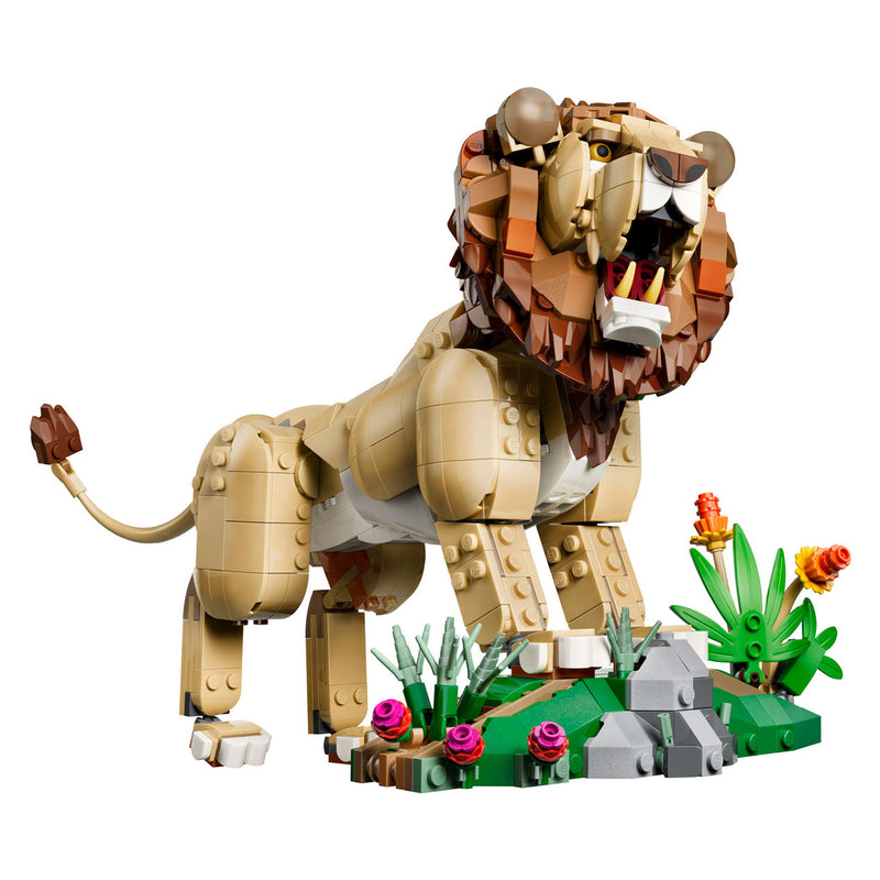 Afbeelding laden in galerijviewer, Lego creator 3in1 wilde dieren: majestueuze leeuw speelgoed voor kinderen met dieren figuren 31386