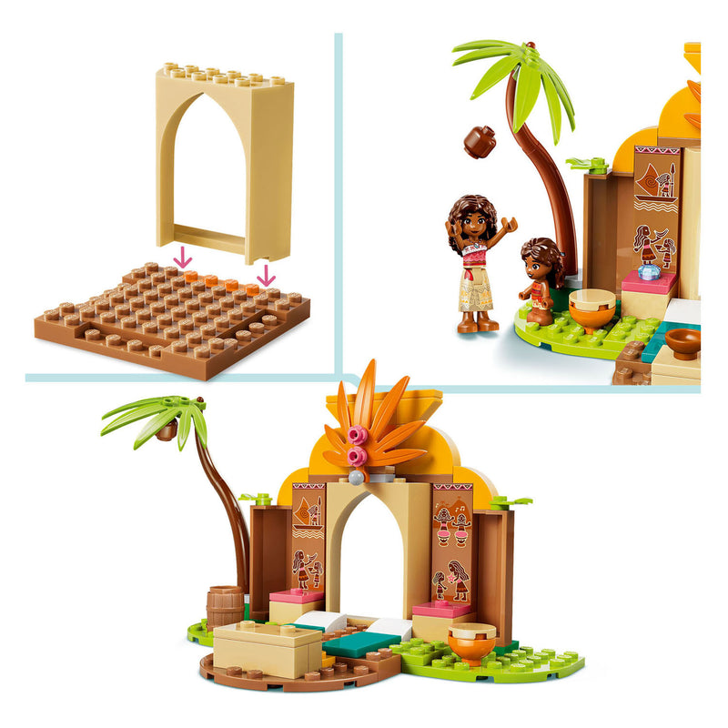 Afbeelding laden in galerijviewer, Lego ǀ disney vaiana dorpshuis en boot bouwbaar speelgoed voor kinderen met dieren figuur 43282