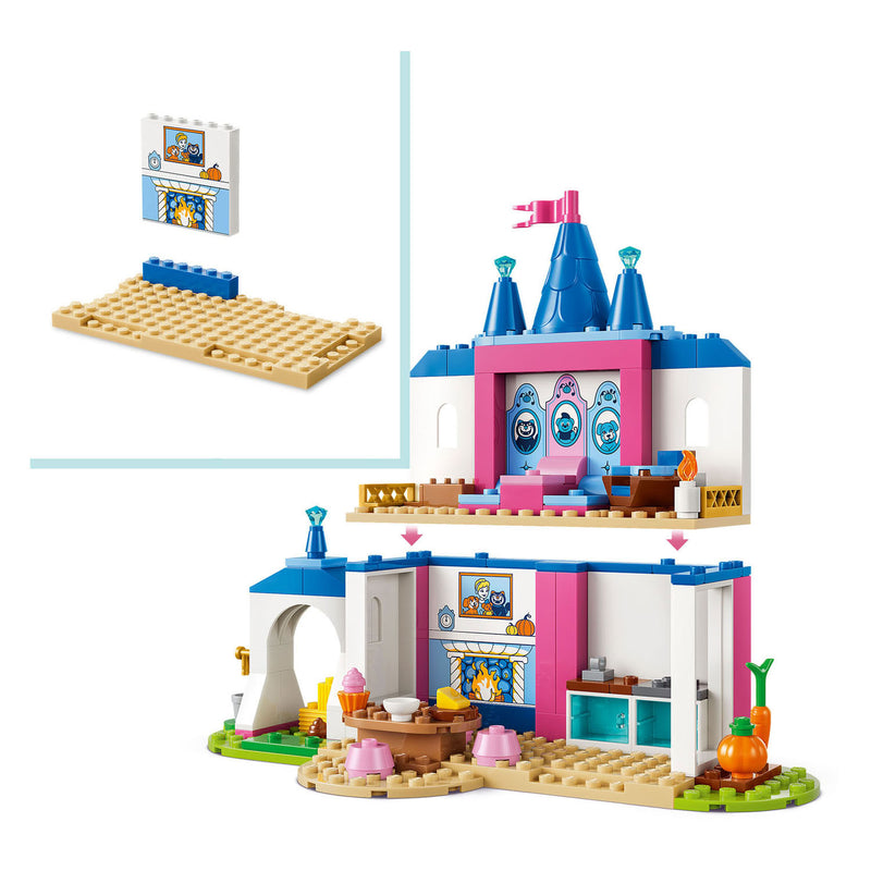 Afbeelding laden in galerijviewer, Lego ® ǀ disney princess assepoesters kasteel met dierenvriendjes - bouwspeelgoed voor kinderen met assepoester en 4 dieren - 43283