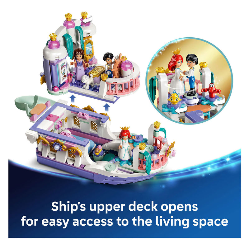 Afbeelding laden in galerijviewer, Lego disney princess 43299 ariels koninklijke trouwboot