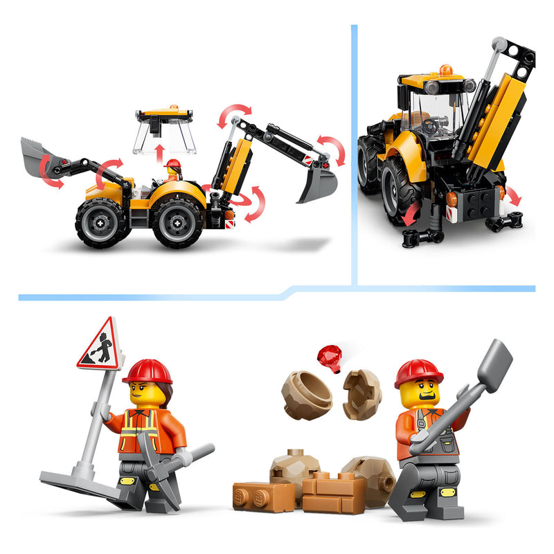 Afbeelding laden in galerijviewer, Lego city gele graaflaadmachine