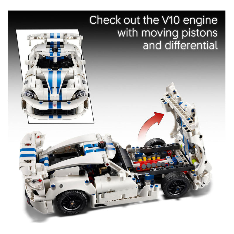 Afbeelding laden in galerijviewer, Lego technic dodge viper gts-r sportauto