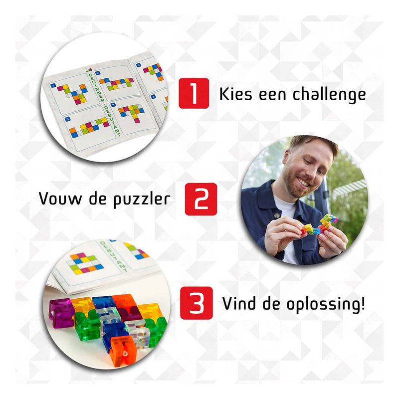 Afbeelding laden in galerijviewer, 999games 999 games flex puzzler crystal denkspel (nederlands, 1 speler, vanaf 7 jaar, 80 opdrachten)