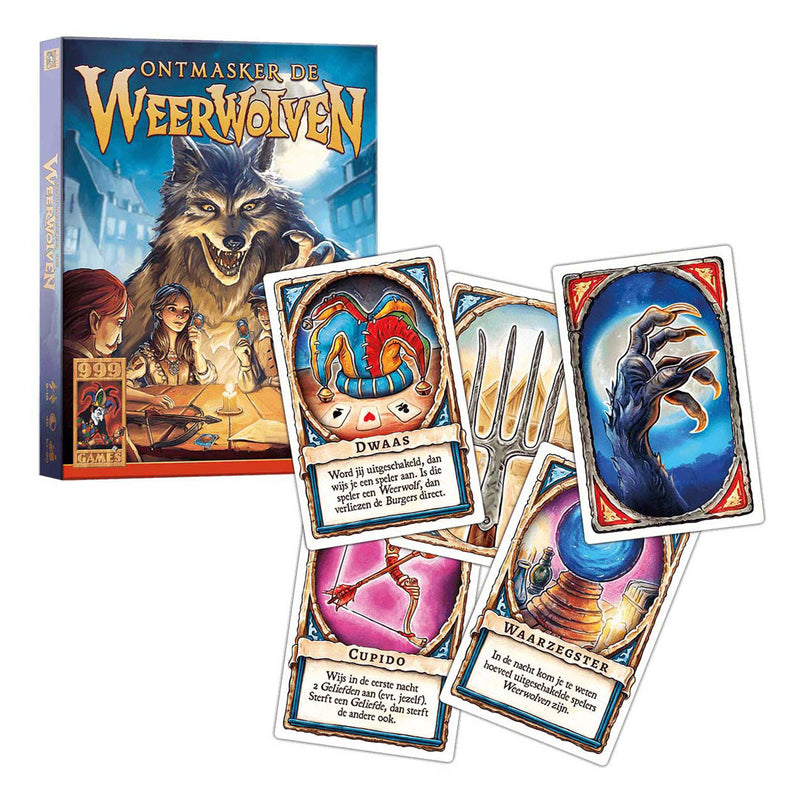 Afbeelding laden in galerijviewer, 999games 999 games ontmasker de weerwolven kaartspel