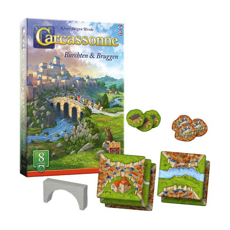 Afbeelding laden in galerijviewer, 999games 999 games carcassonne burchten bruggen uitbreiding