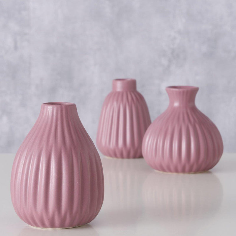 Afbeelding laden in galerijviewer, Boltze home vaas esko roze ø10xh12cm