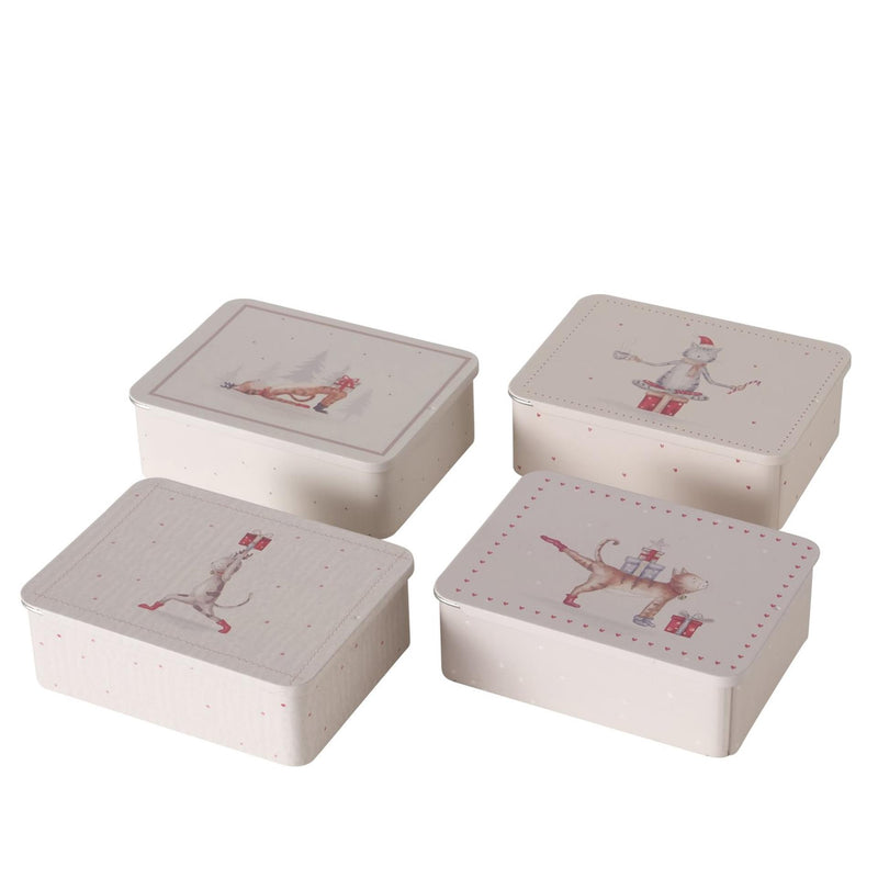 Afbeelding laden in galerijviewer, Boltze home voorraadblik kerst poes 12x9x4cm