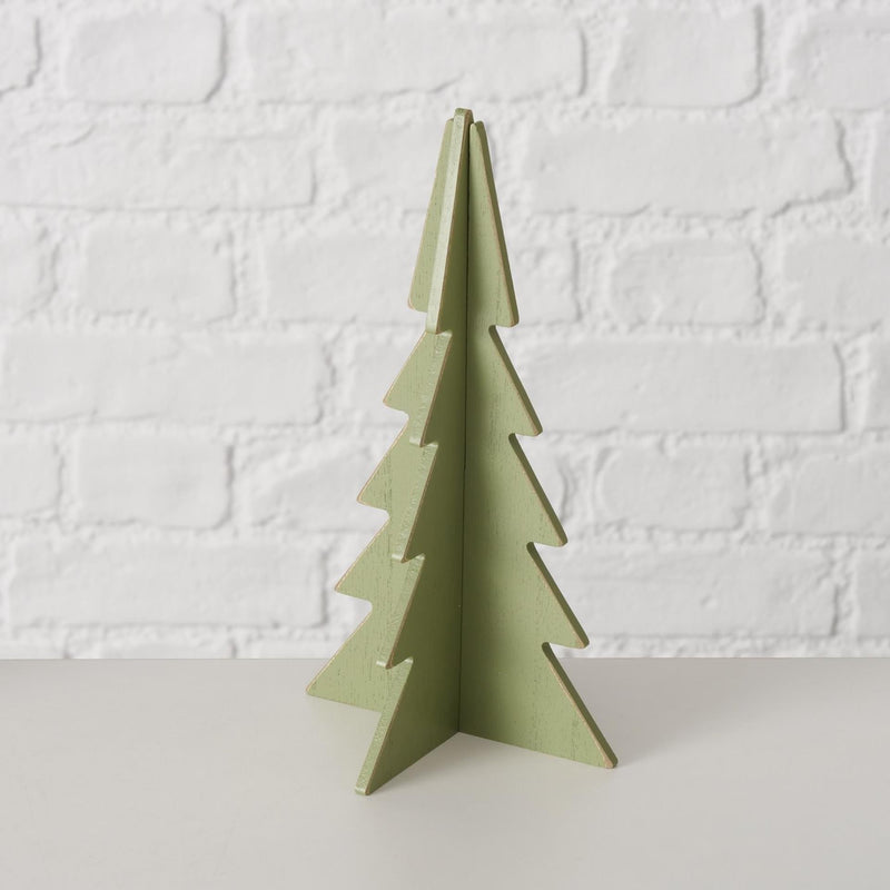 Afbeelding laden in galerijviewer, Boltze home decoratief kerstboom ceti 3-delige set h11,5-30cm licht groen midden groen donker groen