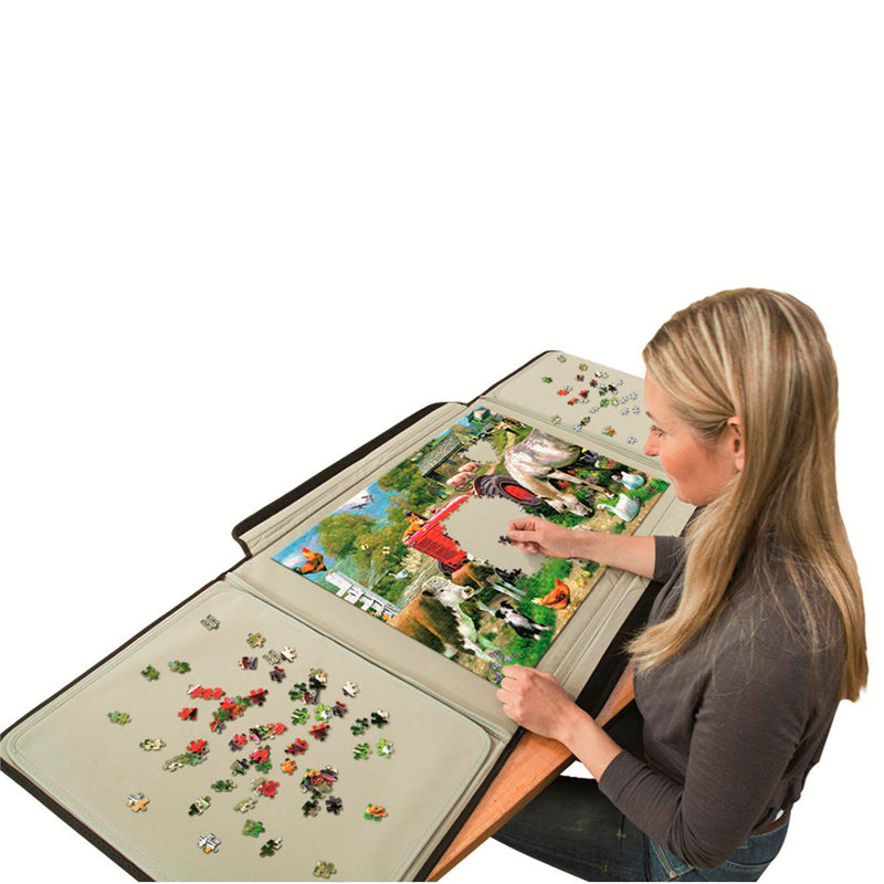 Afbeelding laden in galerijviewer, Jumbo portapuzzle standaard voor puzzels tot 1000 stukjes- 80x58 cm - puzzelmap