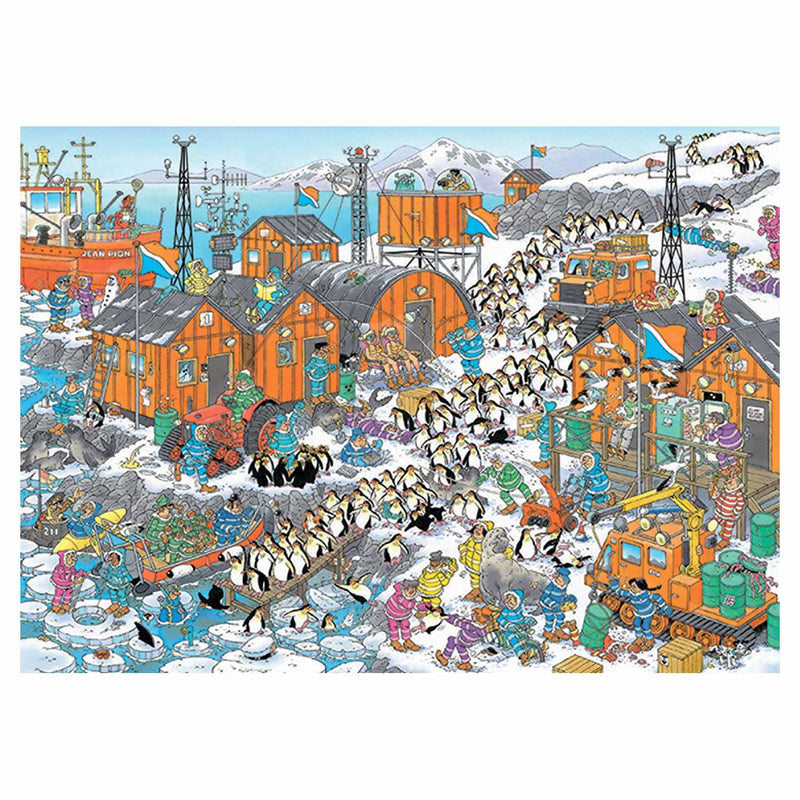 Afbeelding laden in galerijviewer, Jumbo jan van haasteren legpuzzel - zuidpool, 1000st.