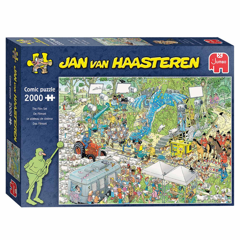 Afbeelding laden in galerijviewer, Jumbo jan van haasteren legpuzzel - de filmset, 2000st.