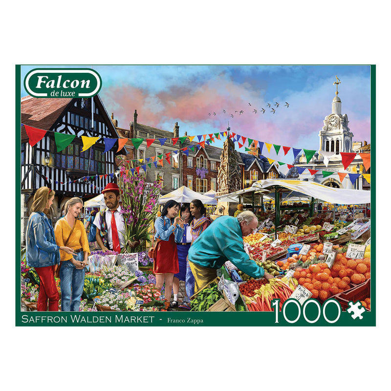 Afbeelding laden in galerijviewer, Jumbo falcon legpuzzzel - saffron walden market, 1000st.
