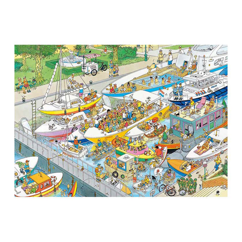 Afbeelding laden in galerijviewer, Jumbo jan van haasteren legpuzzel - de sluizen, 1000st.
