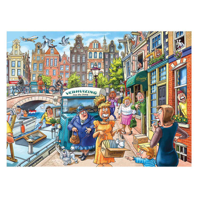 Afbeelding laden in galerijviewer, Wasgij original 45 - verhuisdag! - 1000 stukjes puzzel - legpuzzel