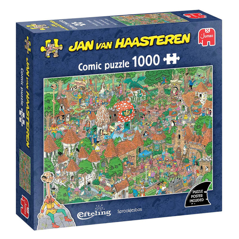 Afbeelding laden in galerijviewer, Jumbo jan van haasteren legpuzzel - efteling sprookjesbos, 1000st.