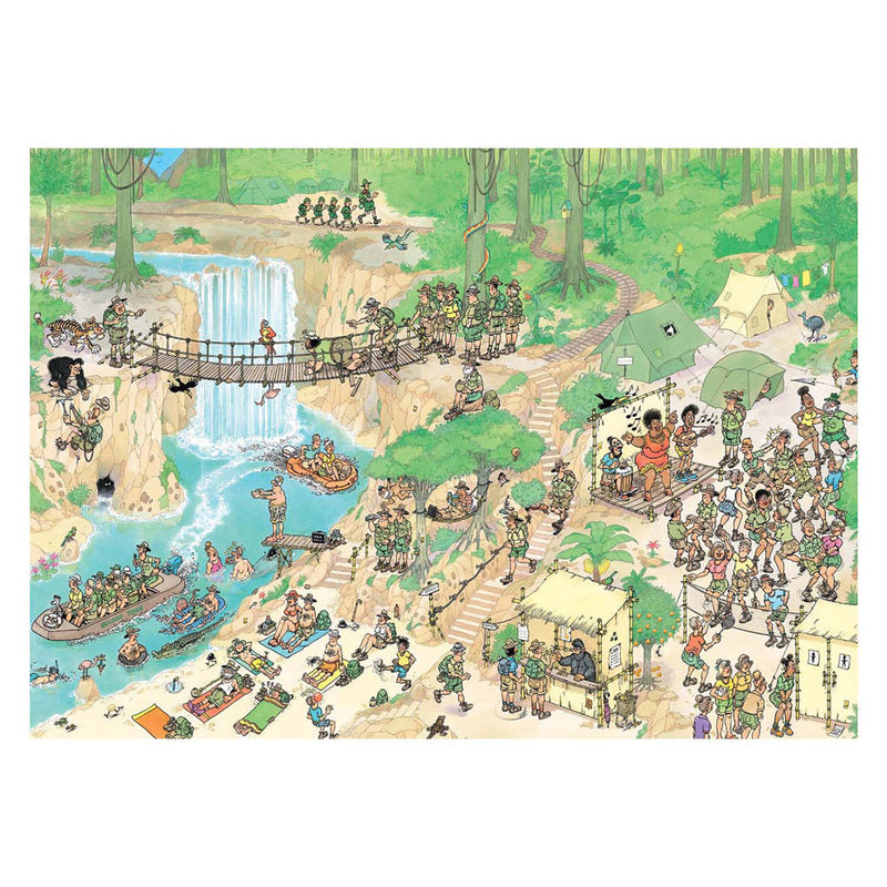 Afbeelding laden in galerijviewer, Jan van haasteren legpuzzel - de jungletocht, 1000st.