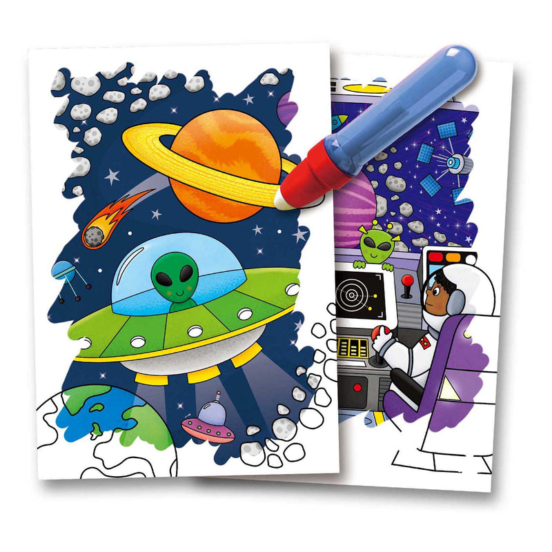 Afbeelding laden in galerijviewer, Jumbo water magic - space kleurboek met waterstift
